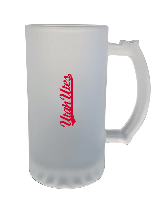 Utah Utes 16oz Frosted Glass Mug