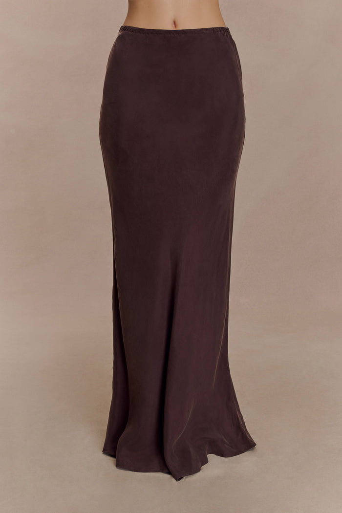 Violeta Maxi Skirt - Dark Chocolate