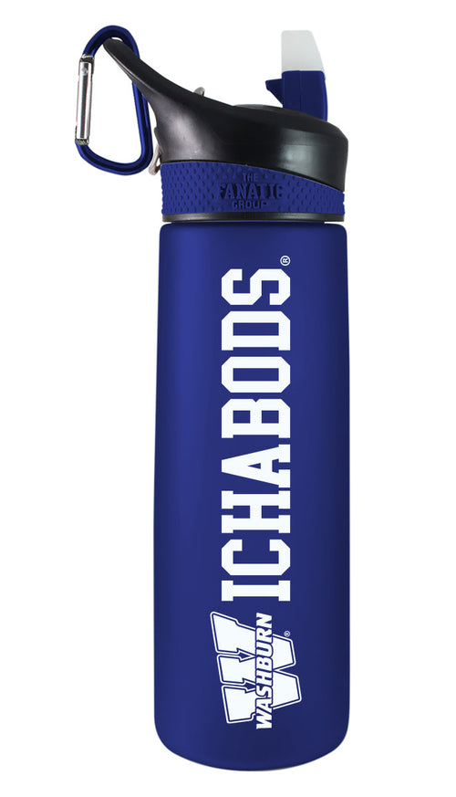 Washburn 24oz. Frosted Sport Bottle - Primary Logo & Mascot Name