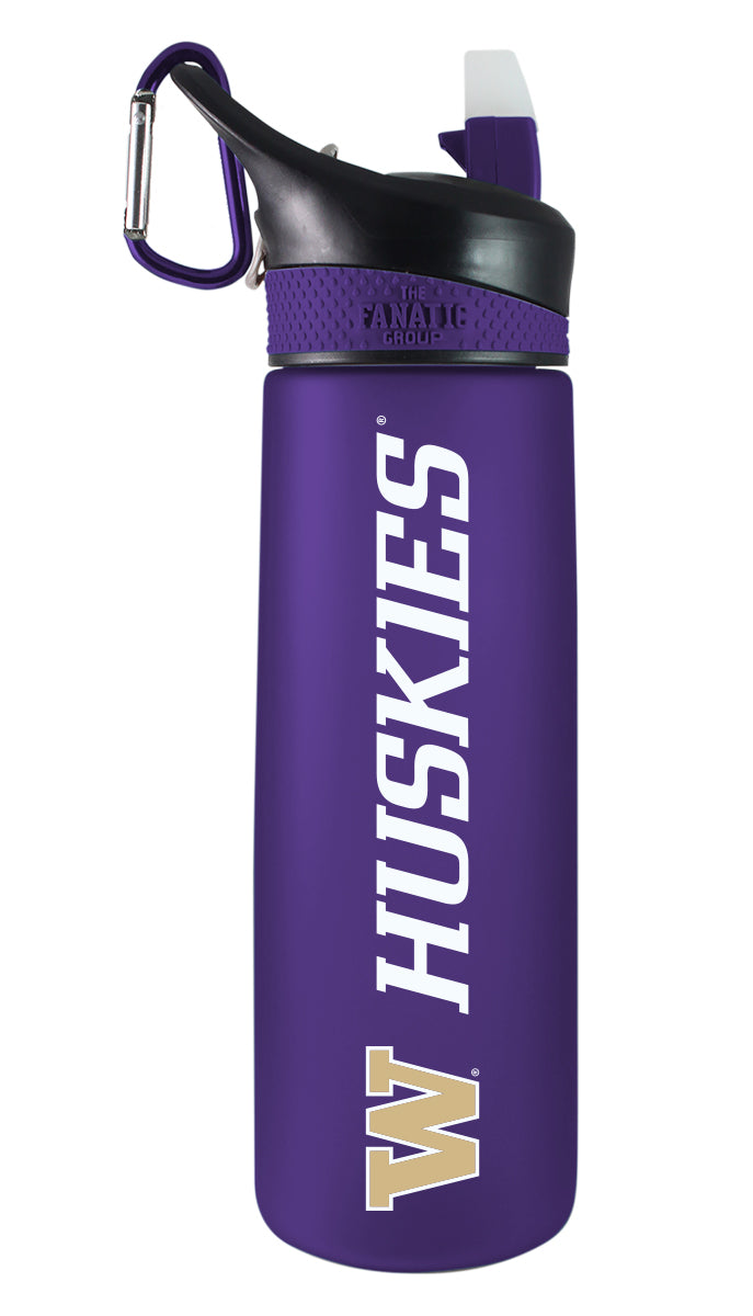 Washington  24oz. Frosted Sport Bottle - Primary Logo & Mascot Wordmark