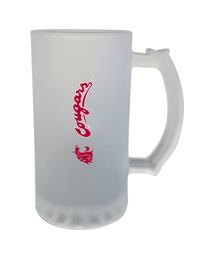 Washington State Cougars 16oz Frosted Glass Mug