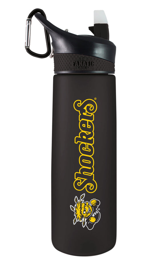 Wichita State 24oz. Frosted Sport Bottle - Primary Logo & Mascot Wordmark