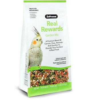 Zupreem Real Rewards Garden Mix Medium Bird Treats 6 oz